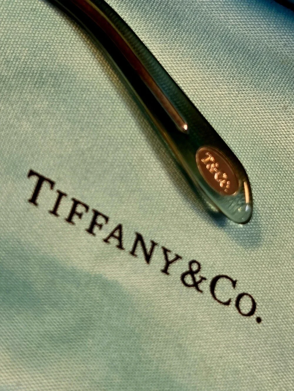 Tiffany & Co. 2035 Ocean Turquoise Glasses With Original Cloth & Leather Case